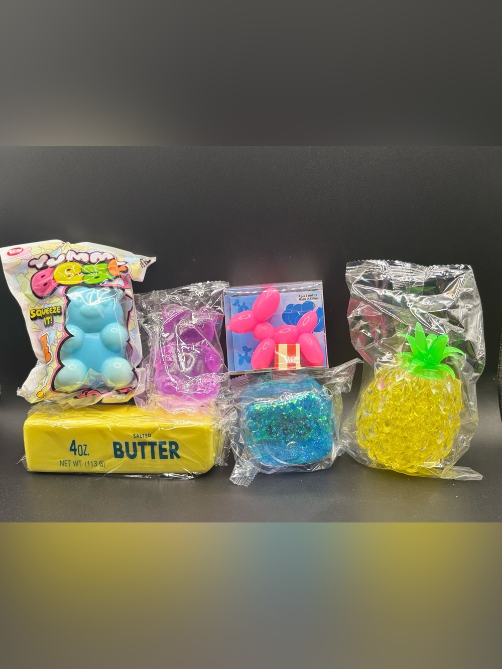 Squishy Sensory Stress Relief Toys Bundle Sugar Glitter Orbies Slow Rise All New